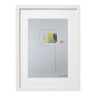 Neutral Colors Palette Organic Modern Botanical Flower Original Oil Painting / Contemporary Herbarium / Natural Tones For Sale