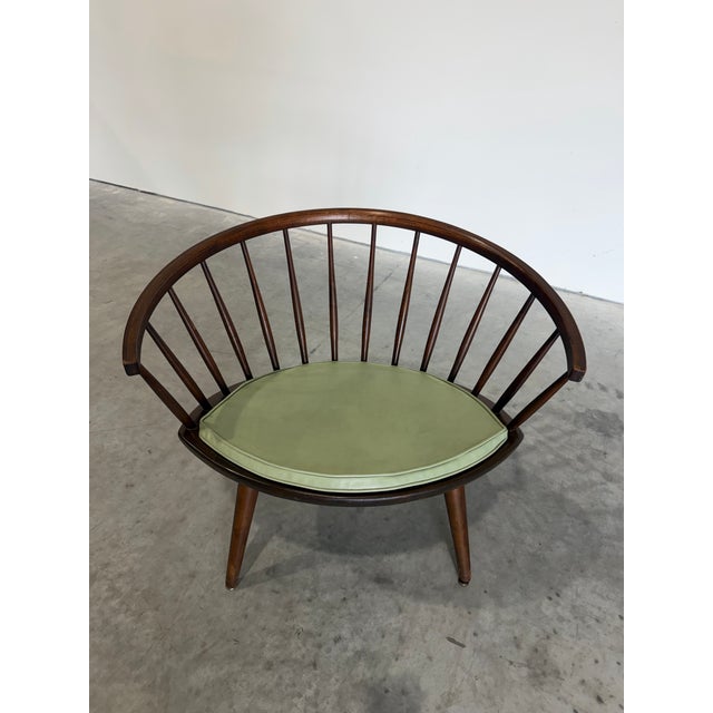 Mid-Century Modern Yngve Ekström Arka Attrb Spindle Chair, Sweden c.1950’s For Sale - Image 3 of 12
