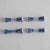 White Vintage Blue & White Porcelain Chopstick Rests - Set of 4 For Sale - Image 8 of 10