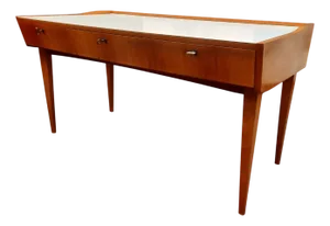 Mid-Century Modern Desk in Cherry and Formica, 1950s