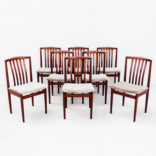 Vintage Danish Modern Slat Back Dining Chairs by Vamdrup For Sale - Image 12 of 12