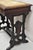 Antique Eastlake Victorian Carved Walnut Small Sewing Stand Tapestry Side Table For Sale - Image 4 of 12