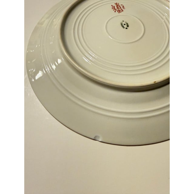 Mid 20th Century Richard Ginori Dessert or Salad Porcelain Plates With Gold Rims and Floral Design, Made in Italy - Set of 8 For Sale - Image 14 of 14