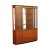 1990s Henredon Modern Art Deco Style Mahogany China Display Cabinet For Sale - Image 13 of 13
