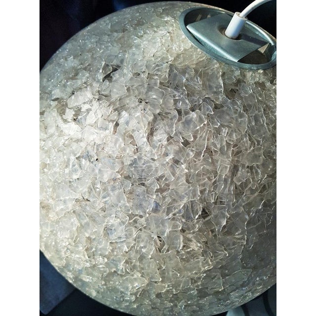 Mid-Century Spherical Shape Resin Pendant Lamp, Italy, 1960s For Sale - Image 12 of 18