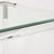 Small Mid Century Modern Cube Lucite and Tempered Glass End Table For Sale - Image 4 of 5