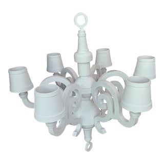 White Chandelier with Paper Shades by Moooi For Sale