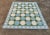 CUSTOM TRADE for AG - Handmade Cotton Flat Weave Reversible Box Pattern Sky Blue and Forest Green Area Rug - 10'5"x12'6" For Sale - Image 9 of 10