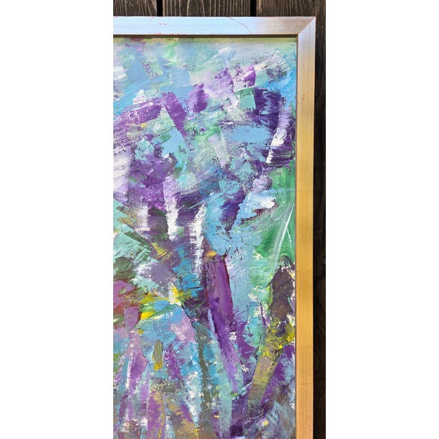1970s Original Abstract Expressionist Joanne Gross Painting Framed For Sale In San Francisco - Image 6 of 16