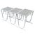 Mid-Century Modern Salterini Style Wrought Iron Mesh Nesting Tables, Set of 3 For Sale - Image 4 of 10