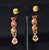 Early 21st Century Estate 22k 18k Solid Gold 1.8cts Diamond Enamel Earrings, A Pair For Sale - Image 5 of 10