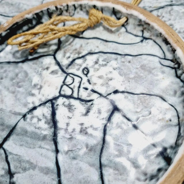 Blue Industrial Wall Plate, 1970s For Sale - Image 8 of 14