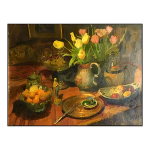 2004 "Untitled" Igor Nevsky Still Life Original Oil Painting on Canvas