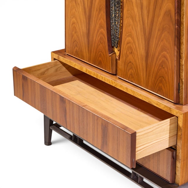 Helen Hobey Baker Mid Century Walnut Highboy Dresser For Sale In Chicago - Image 6 of 8