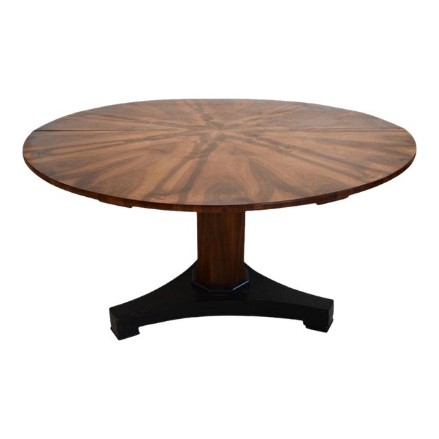 19th Century French Art Nouveau Cross Section Walnut Table For Sale
