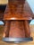 Vintage Satin Black & Oak Vanity With Tri-Fold Mirror | Refinished Makeup Vanity Desk For Sale - Image 10 of 11