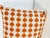 Tangerine Tangerine Geometric Decorative Throw Pillow, USA Made For Sale - Image 8 of 8