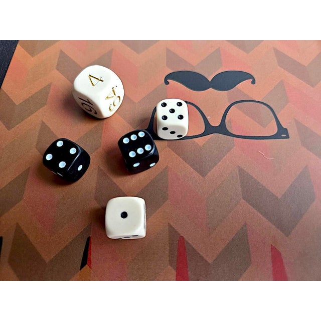 Hipster Backgammon Set by Manopoulos, 36 Pieces For Sale - Image 13 of 17