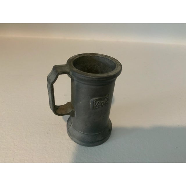 Metal Antique Italian Pewter Graduated Liter Measuring Cups- Set of 4 For Sale - Image 7 of 13