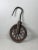 Heavy metal pulley from Japan. Beautifully designed and therefore very decorative. The wheel turns and the hook can also...