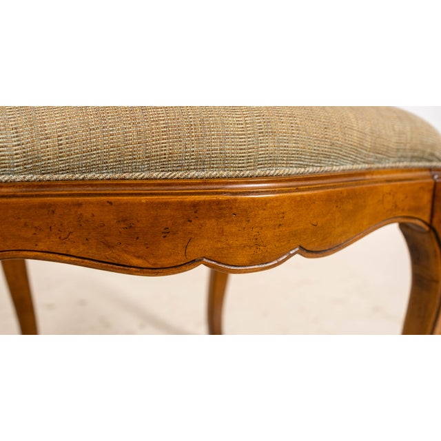 Brown Set of 8 Baker Louis XV Walnut Cane Back Dining Chairs For Sale - Image 8 of 18