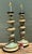 Vintage Italian Gilt Tipped Turned Wood Lamps - Pair For Sale - Image 16 of 17
