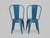 Vintage Tolix Chairs in Blue Metal by Xavier Pauchard, 1970s, Set of 2 For Sale - Image 9 of 10