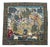 French Screen-Printed Silk Tapestry with Enchanted Park in the style of Aubusson, 1950s For Sale