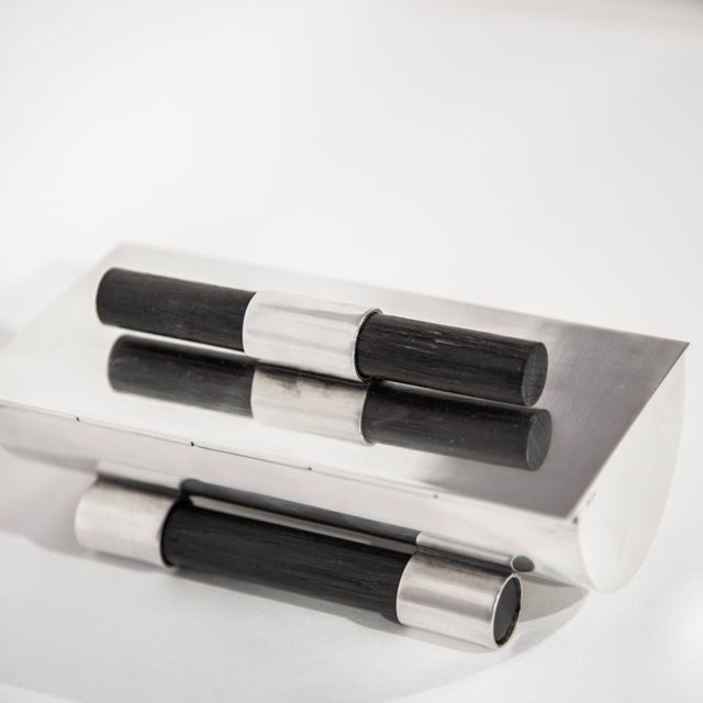 Silver Cigar Box attributed to Julia Keilowa, 1930s For Sale - Image 8 of 10