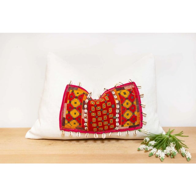 Noori Himalayas Tribal Antique Linen Pillow For Sale In Los Angeles - Image 6 of 6