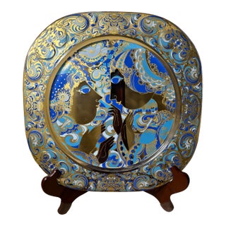 Rosenthal Studio-Line Bjørn Wiinblad Limited Art Glass Plate, Germany, 1977 For Sale