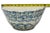 American Beautiful Large 12 Inch Size Antique American Blue Spongeware Decorated Stoneware Kitchen Mixing Bowl - 1890s For Sale - Image 3 of 18