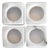 Vintage White Marble Napkin Rings - Set of 4 For Sale