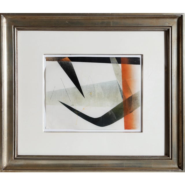 Abstract Untitled 4, Harry Bertoia Monoprint on Rice Paper For Sale - Image 3 of 3