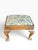 Antique Queen Anne Ottoman in Upholstery and Cabriole Legs by William Morriss, 1890s For Sale - Image 9 of 10