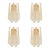 Contemporary Gold Murano Glass “Conchiglie” Wall Sconce Lot of 4 For Sale