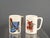 Mid-Century Modern Vintage Italian Ceramic Cups and Tray, Italy, 1950s, Set of 3 For Sale - Image 3 of 8