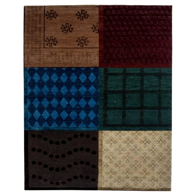 Contemporary Traditional Nepalese Handmade Wool Rug by Doris Leslie Blau For Sale
