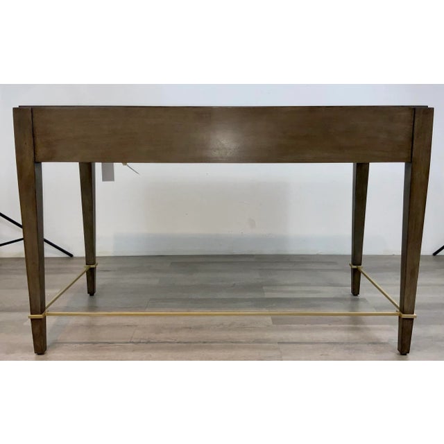 Currey & Co. Modern Medium Wood Verona Chanerelle Writing Desk Prototype For Sale - Image 9 of 9