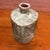 Ceramic Vintage Brutalist Studio Pottery Triangular Bottle Vase With Textured Ash Glaze For Sale - Image 7 of 11