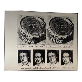 Louis Waldon Signed "Tunafish Disaster" Silkscreen on Canvas – Andy Warhol Factory Superstar For Sale