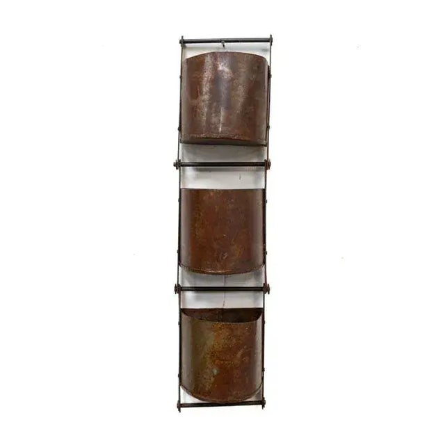 1960s Metal Water Wheel Bin For Sale - Image 5 of 10