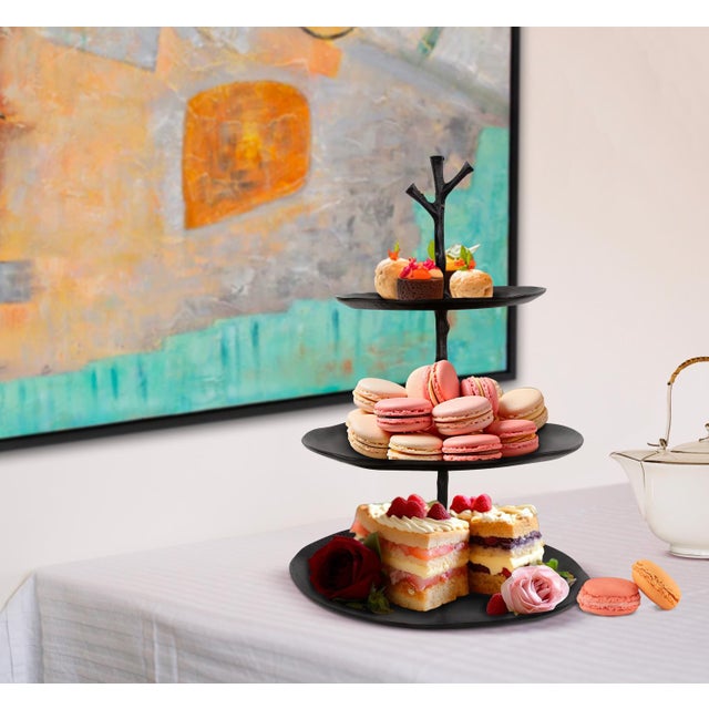 Zara Three Tiered Contemporary Display Stand For Sale - Image 10 of 10