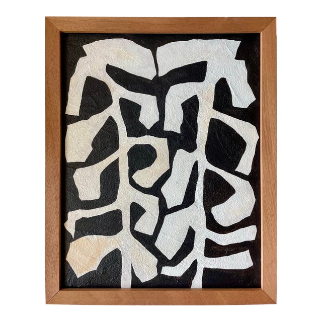 2025 "Gemelli" Contemporary Abstract Botanical Painting on Canvas by Artist r.k. Red For Sale