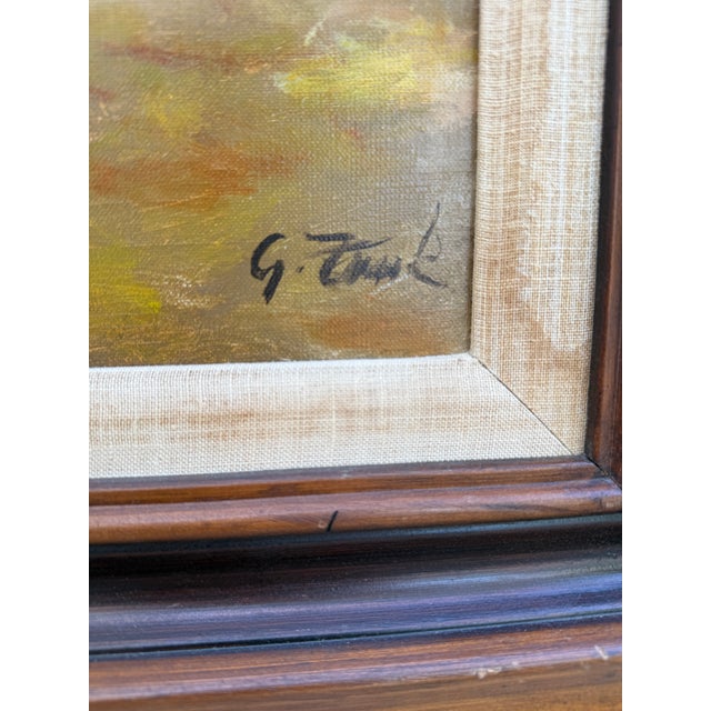 English Vintage Signed G. Funk Fox Hunt Oil Painting - Large Framed Equestrian Scene For Sale - Image 3 of 7