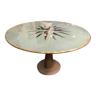 1980s Italian Modern Oscar Tusquets Astrolabio Center Table For Sale