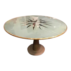 1980s Italian Modern Oscar Tusquets Astrolabio Center Table