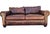Mid-Century Modern Restoration Hardware Lancaster Luxe Depth Brompton Sofa in Cocoa Leather For Sale - Image 3 of 18