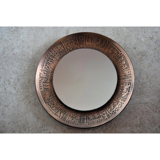 Mid-Century Italian Copper Mirror by Furgeri, 1960s For Sale - Image 10 of 13