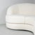 1970s White Bean Buckle Sofa, 1960s For Sale - Image 5 of 13